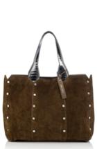 Jimmy Choo Lockett Suede & Metallic Leather Shopper -
