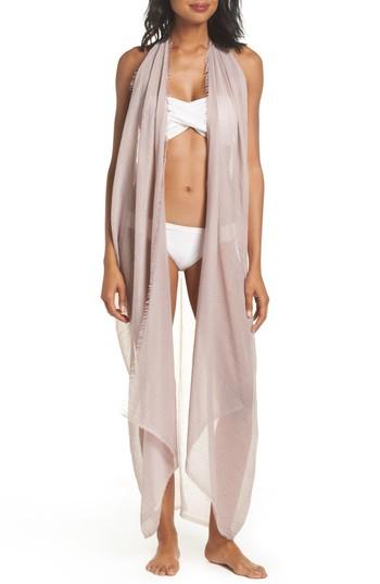 Women's Pool To Party Spirit Cover-up Vest, Size - Pink