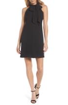 Women's Vince Camuto Halter Tie Neck A-line Dress - Black