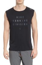 Men's Nike Dry Rise 365 Sleeveless Running Top - Black