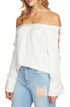 Women's 1.state Off The Shoulder Blouse, Size - Ivory