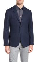 Men's Ted Baker London Hines Trim Fit Linen Blend Blazer (l) - Blue