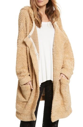 Women's Free People Warm Wishes Hooded Sweater Jacket