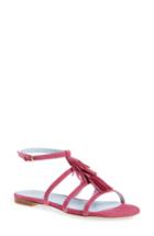 Women's Frances Valentine Mia Tassel Ankle Strap Sandal M - Pink