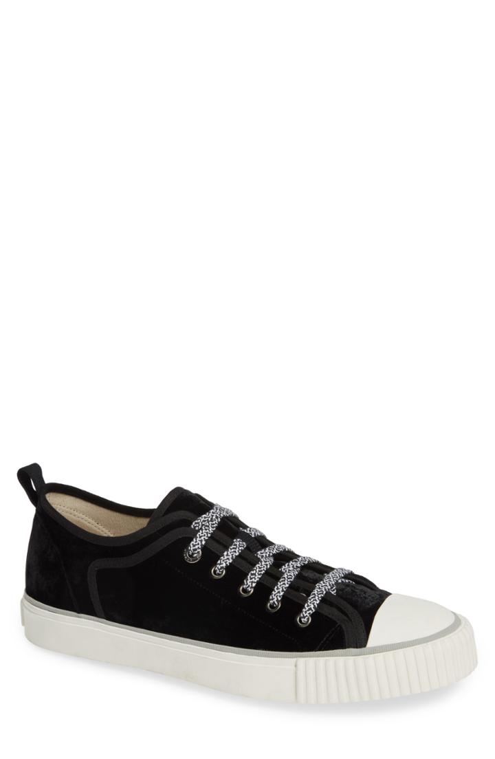 Men's Lanvin Velvet Sneaker Us / 7uk - Black
