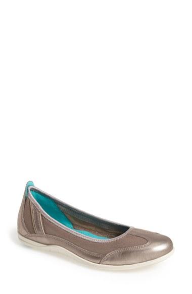 Women's Ecco 'bluma' Ballet Sneaker -5.5us / 36eu - Grey