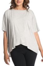 Women's Bun Maternity Draped Maternity/nursing Top /x-large - Grey