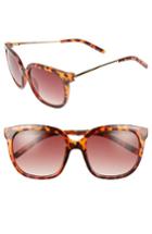 Women's A.j. Morgan Dowager 52mm Sunglasses - Tortoise