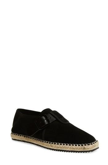 Women's Opening Ceremony Davis Buckle Strap Espadrille Eu - Black