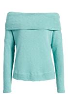 Women's Caslon Convertible Neck Knit Pullover, Size - Green