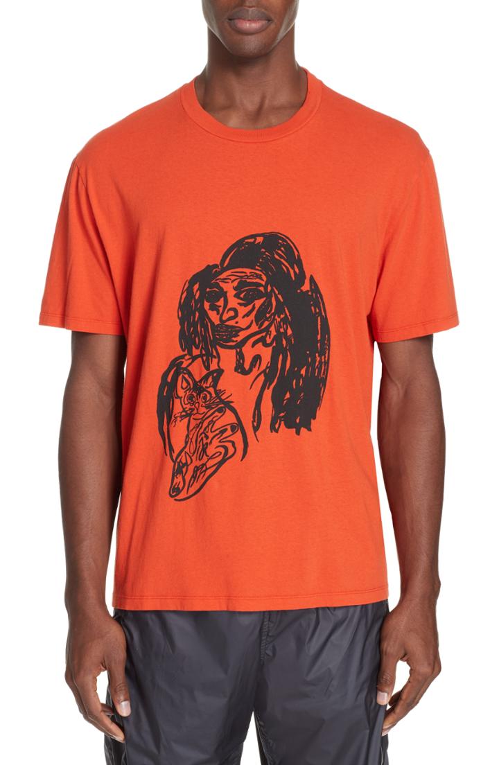 Men's Our Legacy Portrait Graphic Box T-shirt Eu - Red