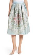Women's Ted Baker London Kikey Pleated Metallic Skirt