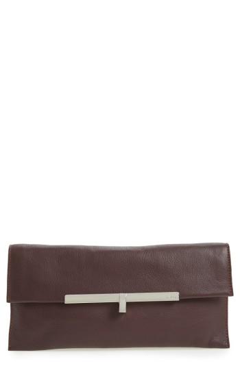 Botkier Bleeker Leather Clutch - Red