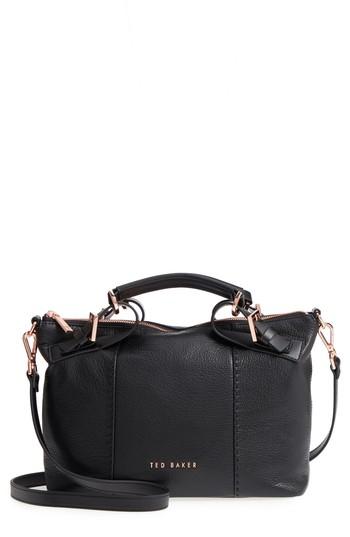 Ted Baker London Salbett Top Handle Leather Tote - Black