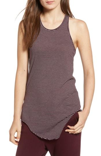 Women's Frank & Eileen Tee Lab Stripe Base Layer Tank - Burgundy