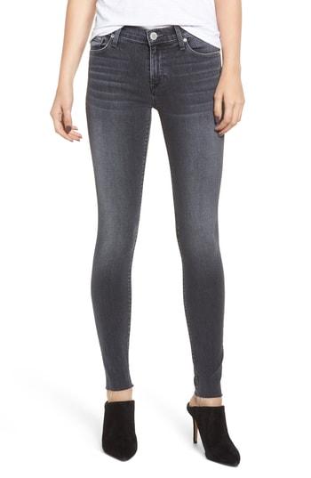 Women's Hudson Jeans Nico Raw Hem Super Skinny Jeans - Grey