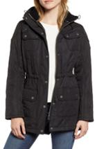 Women's Barbour 'arrow' Quilted Anorak Us / 10 Uk - Black