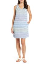 Women's Tommy Bahama Micronesia Stripe Linen Shift Dress - Blue