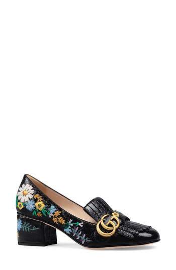 Women's Gucci Gg Marmont Pump .5us / 39.5eu - Black