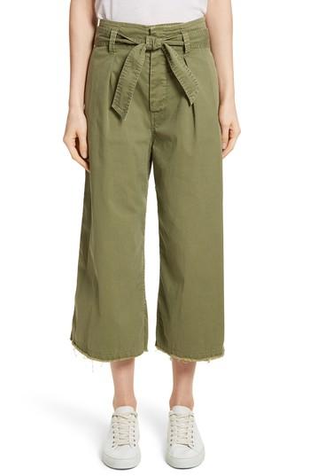 Women's Nili Lotan Ellie Drop Rise Culottes - Green