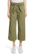Women's Nili Lotan Ellie Drop Rise Culottes - Green