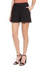 Women's Leith Pleat Front Shorts - Black