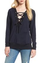 Women's Bishop + Young Teri Lace-up Top - Blue