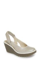 Women's Fly London Yipi Wedge Sandal Us / 35eu - Grey