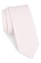 Men's The Tie Bar Solid Linen & Silk Tie, Size - Pink