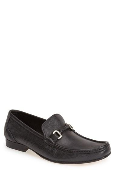 Men's Sandro Moscoloni 'san Remo' Leather Bit Loafer D - Black