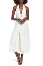 Women's Somedays Lovin Stars In Her Eyes Eyelet Halter Jumpsuit - White