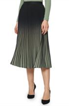 Women's Reiss Marlie Ombre Pleated Midi Skirt Us / 4 Uk - Green