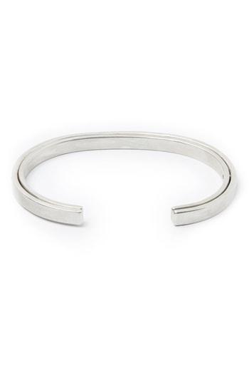 Men's Title Of Work Sterling Silver Cuff Bracelet