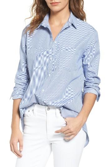 Women's Madewell Oversize Ex-boyfriend Stripe Shirt