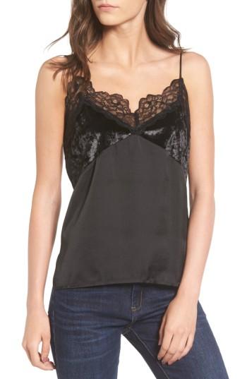Women's Bp. Mixed Media Camisole - Black