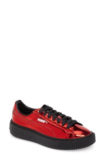 Women's Puma Platform Sneaker .5 M - Metallic