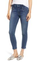 Women's Mavi Jeans Tess Faux Pearl & Crystal Embellished Skinny Jeans X 27 - Blue