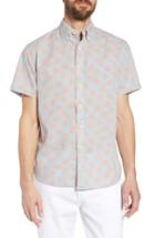Men's Grayers Palm Leaf Sport Shirt - Red