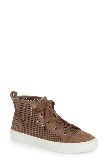 Women's 1.state Dulcia Perforated High-top Sneaker .5 M - Brown