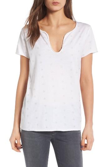 Women's Zadig & Voltaire Tunisien Embroidered Tee - White
