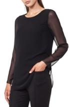 Women's Akris Punto Sheer Layer Top - Black