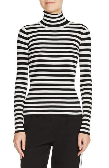 Women's Maje Stripe Turtleneck Sweater