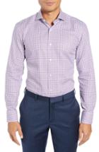 Men's Boss Jason Trim Fit Check Dress Shirt .5 - Purple
