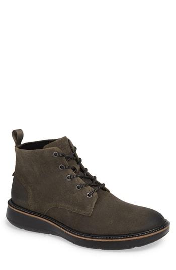 Men's Ecco Aurora Plain Toe Boot -7.5us / 41eu - Green