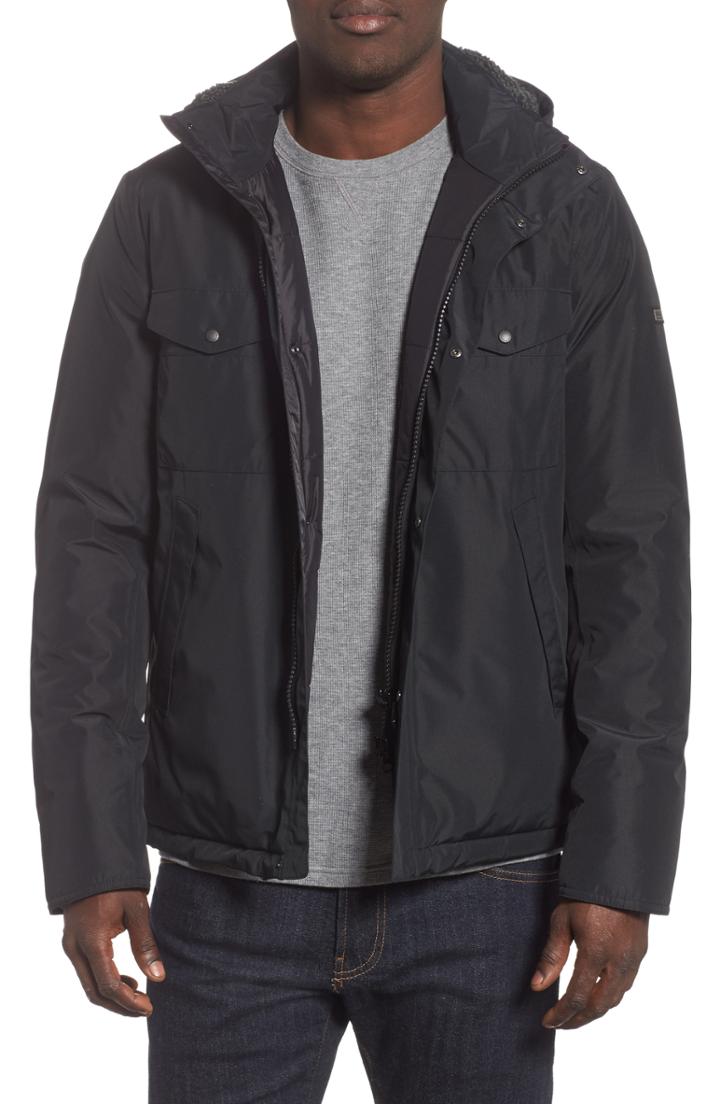 Men's Barbour Bi Ratio Waterproof Jacket - Black