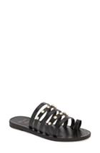 Women's Black Suede Studio Julie Strappy Sandal M - Black