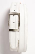 Men's Nike Golf 'g-flex Tripunto' Leather Belt - White