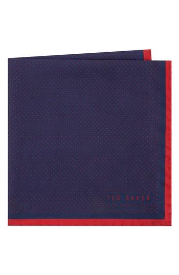 Men's Ted Baker London Triangle Pocket Square, Size - Red