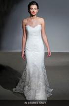 Women's Anna Maier Couture 'mirielle' Strapless Corded Lace Trumpet Gown