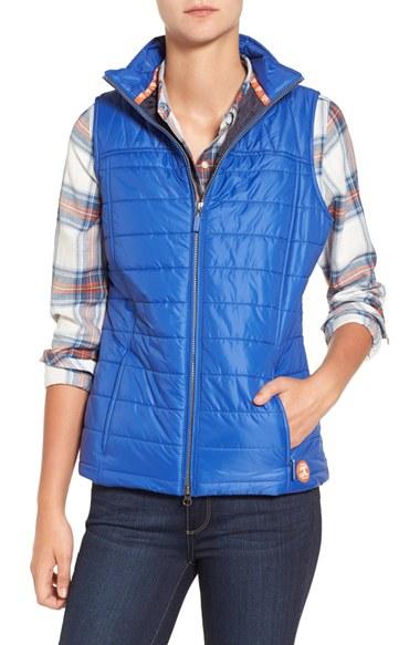 Women's Barbour 'brae' Qulited Vest - Blue